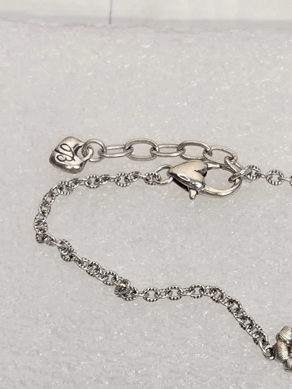 Brighton Silver Floral Bracelet with Gold-Tone Centers - Picture 3 of 4